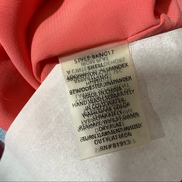 Plenty By Tracy Reese Dress Sheath‎ Pink Blue Floral Print Sleeveless Size 10 - Picture 9 of 10